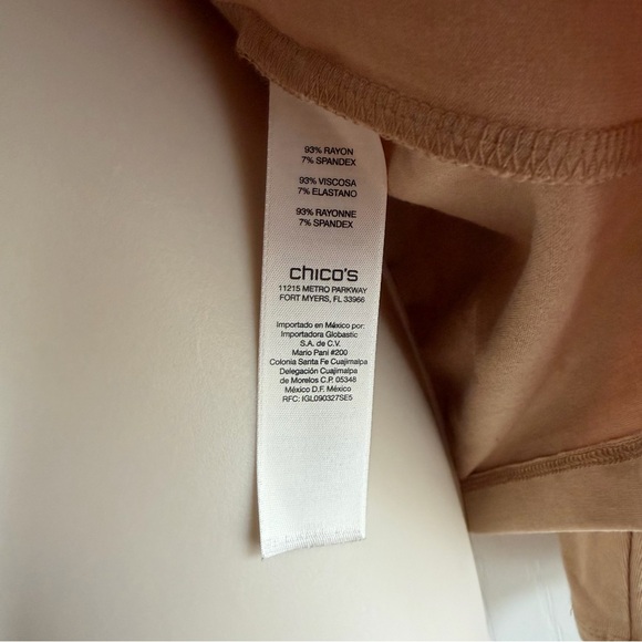 Chico’s Women’s Touch of Cool Mock Neck Layering Tee - Picture 6 of 6